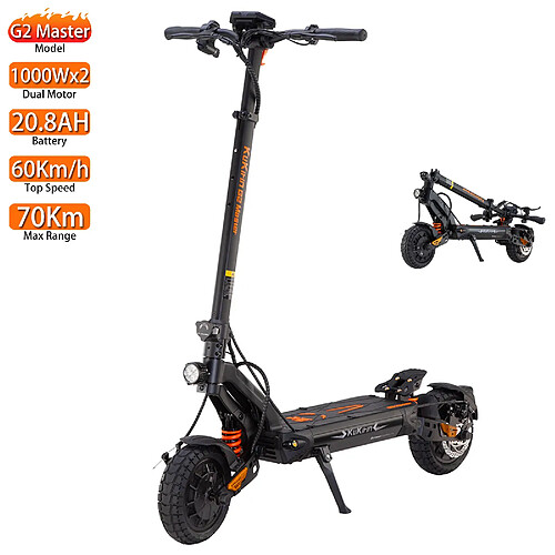 Kukirin G2 Master Trottinette électriqu Adulte 10" 52V 20.8AH Suspension intégrale