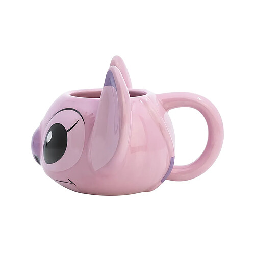 Disney Mug 3D en Céramique 375ml Collection Angel avec Coffret Cadeau Rose