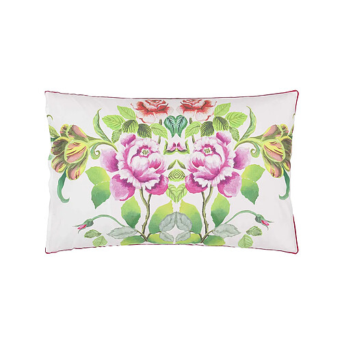 Designers Guild Taie d'oreiller imprimée en percale de coton, ELEONORA EMERALD