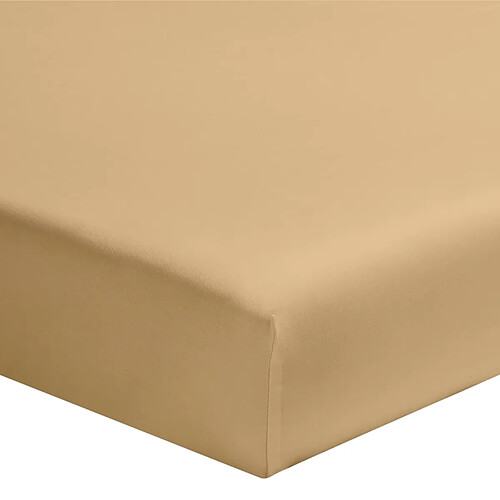 A demain Drap housse en Coton - 90 x 190 cm - Biscuit