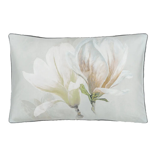 Designers Guild Taie d'oreiller imprimée en satin de coton, YULAN MAGNOLIA