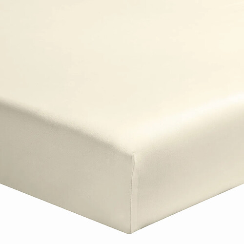 A demain Drap housse en Coton - 90 x 190 cm - Craie