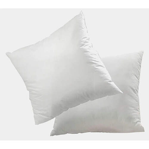Mortreux Lot de 2 Oreillers Blancs Microfibre Moelleux - 60x60 - 3951