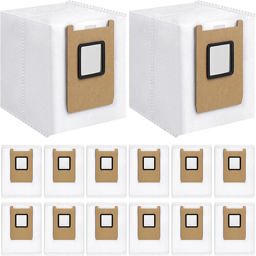 INF Lot de 14 sacs à poussière compatibles avec Eufy RoboVac E28 Omni/E25 Omni
