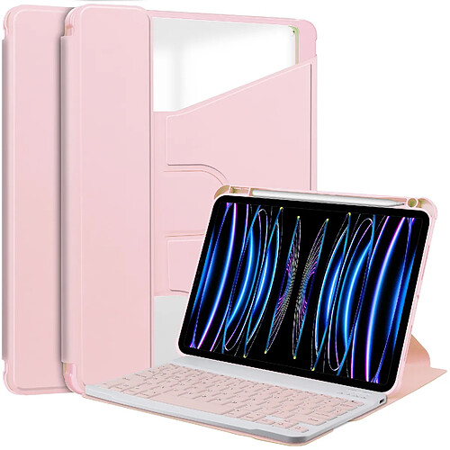 INF Étui Clavier Bluetooth Rotatif à 360° Compatible avec iPad 11 (A16) 2025 / iPad 10ème 10.9