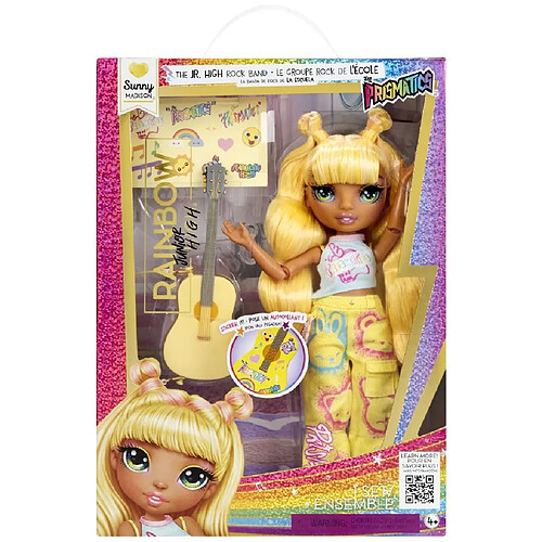 Rainbow High Nouvelle Poupée JR High Sunny Madison avec Instrument, 4+