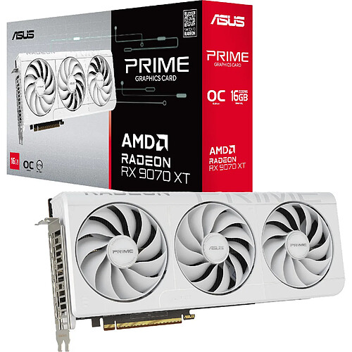 Asus PRIME-Radeon-RX-9070-XT-OC-WHITE 16Go