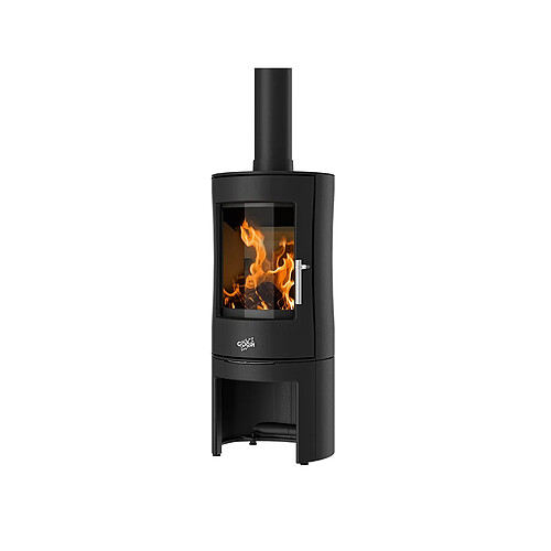 Poêle à bois 8kw noir - 388154ANTH - Mirande 2 - GODIN