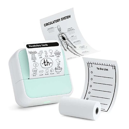 INF Imprimante Thermique Bluetooth 58mm - Créateur d'Étiquettes Portable et Sans Encre pour iO