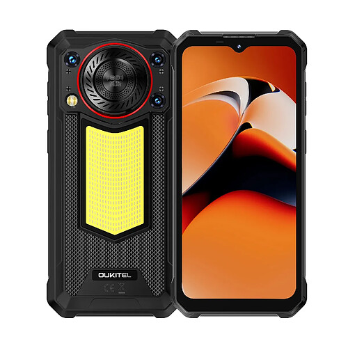 OUKITEL WP53 PRO Smartphone robuste 4G, 10600 mAh, 8 Go de RAM + 256 Go de ROM,noir