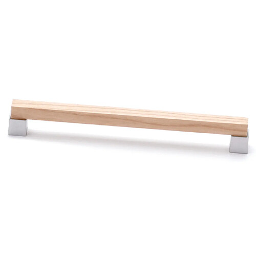 Estamp SYMBIOSIS 9382815 - Chromé mat / Hêtre - 176 mm