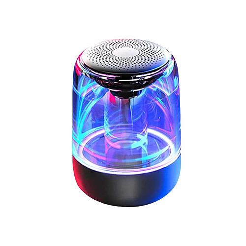INF Enceinte Bluetooth 5.3 portable avec lumière LED – Design transparent, expérience sonore s
