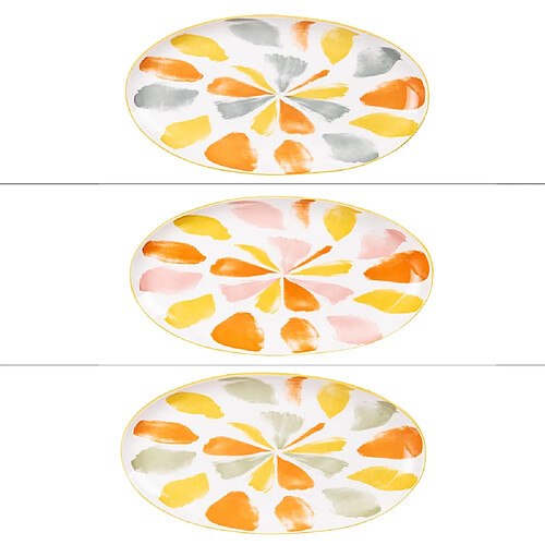 Table Passion Plat oval Canaries 35.5x19 cm (1 modèle aléatoire)