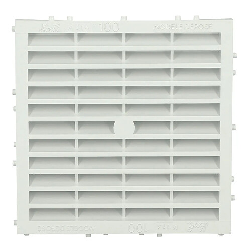 Nicoll M214 - Grille façade carrée 197x197 mm - Blanc