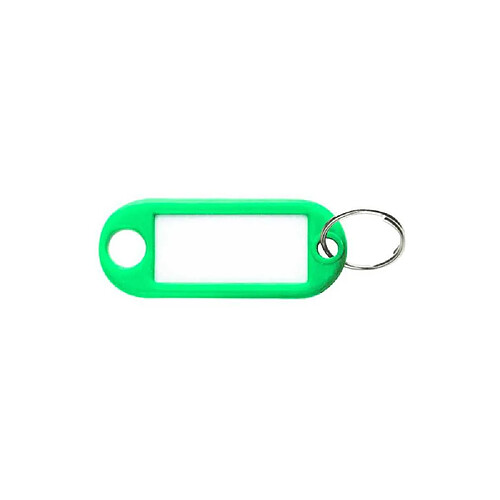 Select 420473 - Porte-étiquette vert - Anneau fendu