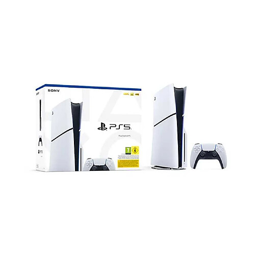 Sony PlayStation 5 Slim CFI-2100 - 1 To - Blanc avec manette DualSense