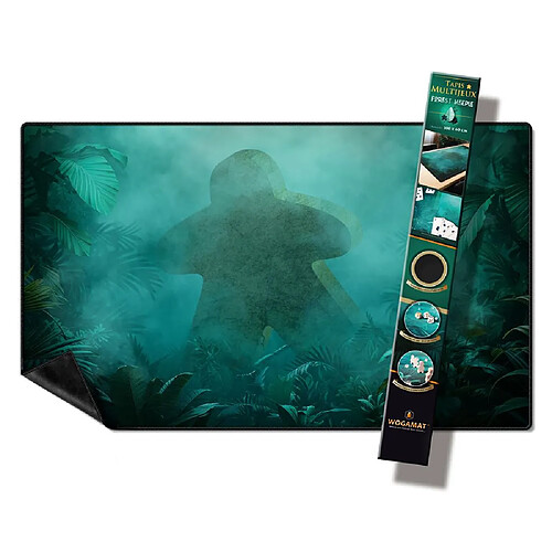 Wogamat Tapis de jeu 60 x 100 cm - Vert foncé