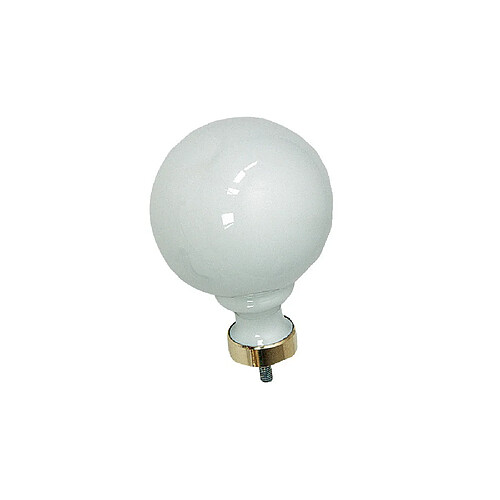MERIGOUS V0600 11402 - Bouton de porte sphérique Noir - Collet laiton
