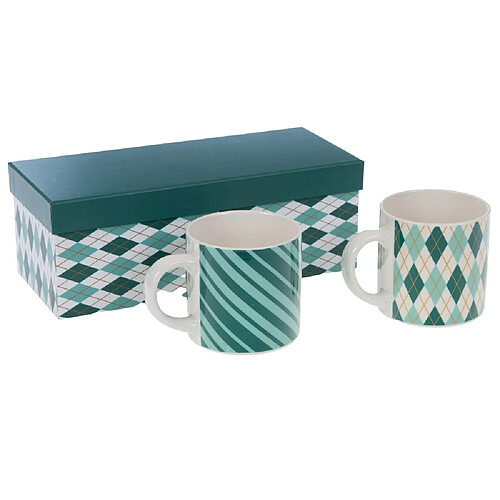 Amadeus Coffret 2 mugs bleus Santa