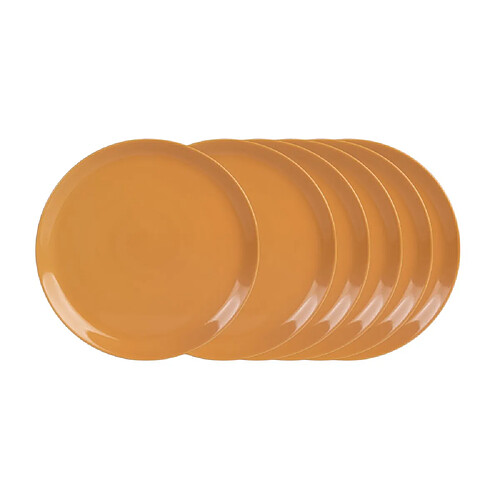 Trend Up Assiette plate Itit safran 25 cm (lot de 6)