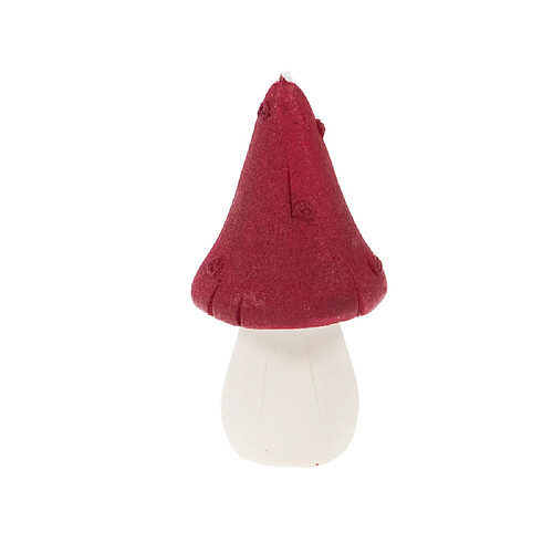 Amadeus Bougie champignon rouge 13 cm (lot de 4)