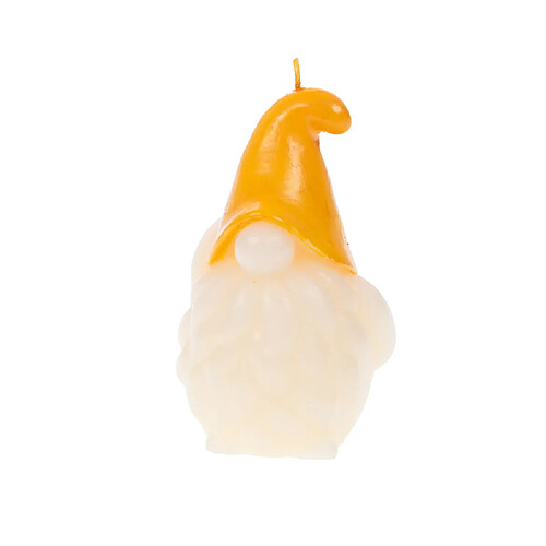 Amadeus Bougie Gnome Basile jaune (lot de 4)