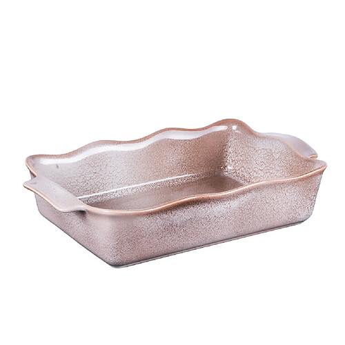 Table Passion Plat à four rectangle Ely 36x21x8 cm brun