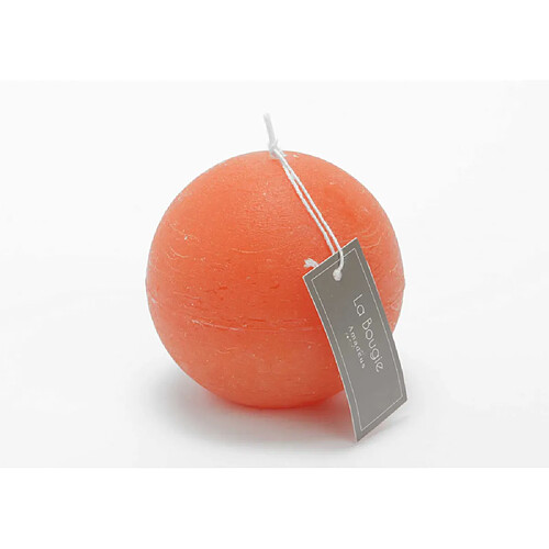 Amadeus Bougie grande sphère 8 cm orange (lot de 6)