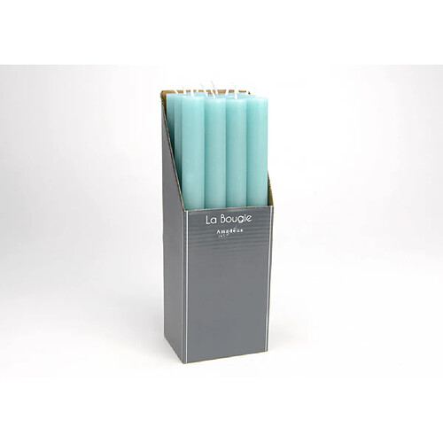 Amadeus Bougie Flambeau bleu azur (lot de 12)