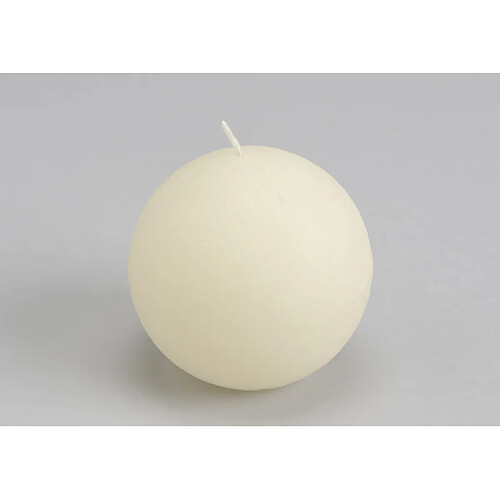 Amadeus Bougie grande sphère 8 cm crème (lot de 6)