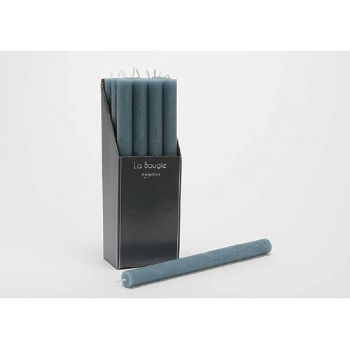 Amadeus Bougie flambeau 25 cm bleu (lot de 12)