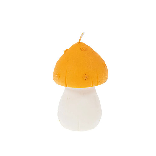 Amadeus Bougie champignon jaune 10,5 cm (lot de 4)