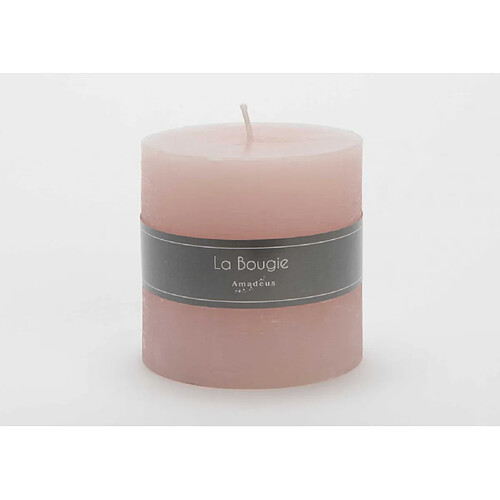 Amadeus Bougie gros cylindre rose 10 X 10 cm (lot de 6)