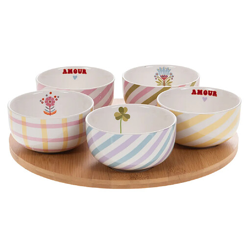 Amadeus Coffret plateau et ses 5 bols Candy