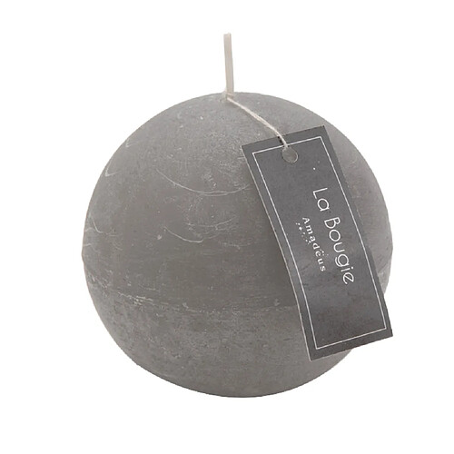 Amadeus Bougie grande sphère grise (lot de 6)
