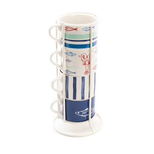 Amadeus Coffret 4 tasses déjeuner Ariel