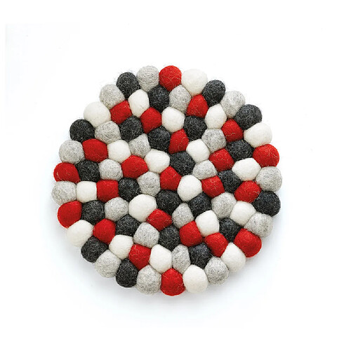 Cilio Dessous de plat Lana rosso rond