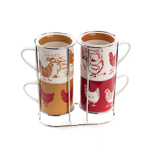 Amadeus Coffret de 4 tasses déjeuner Maggie