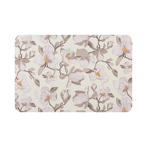 Table Passion Set de table Magnolias rectangulaire marron 44.5x33 cm (lot de 2)