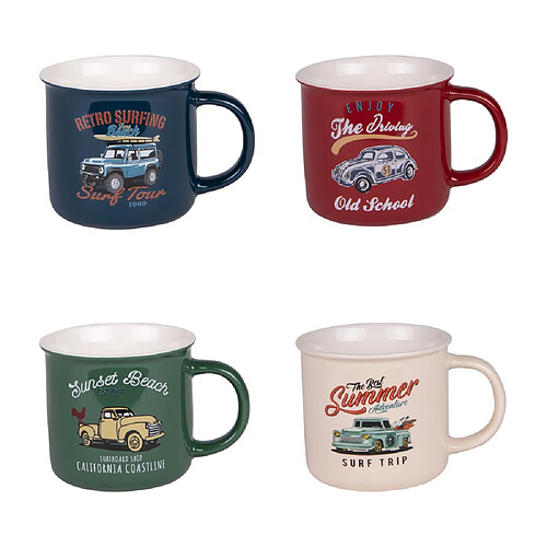 Table Passion Coffret de 4 mugs Californy 35 cl