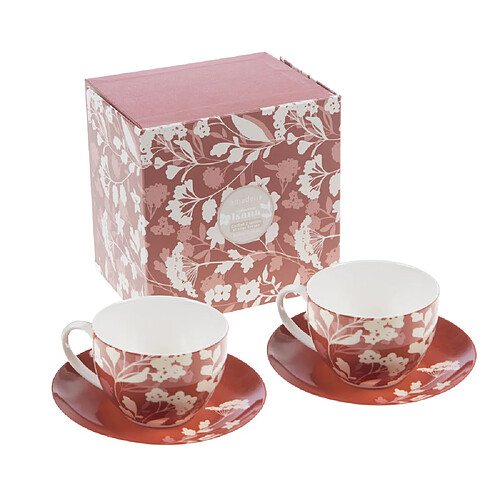 Amadeus Coffret de 2 tasses et sous-tasses Isana