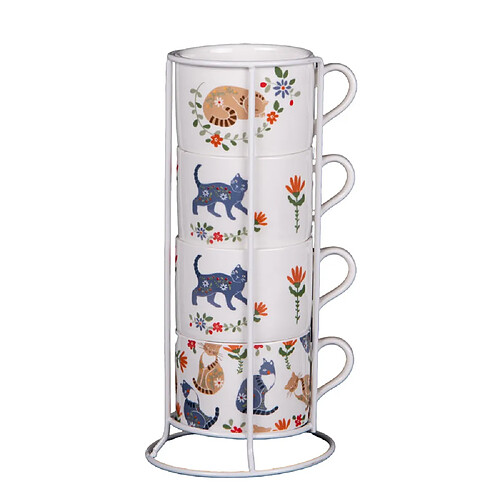 Amadeus Coffret rack 4 tasses Loris 10cl