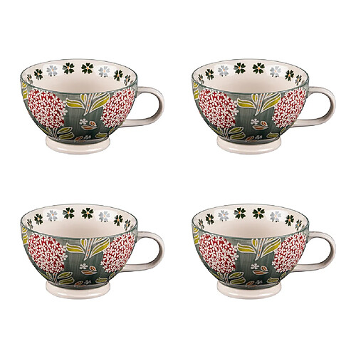 Table Passion Coffret de 4 déjeuners 15 cm Cottage