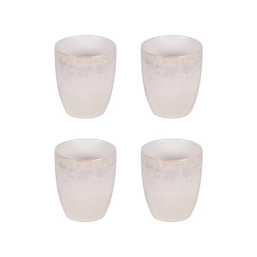 Table Passion Coffret de 4 gobelets beige Bardenas
