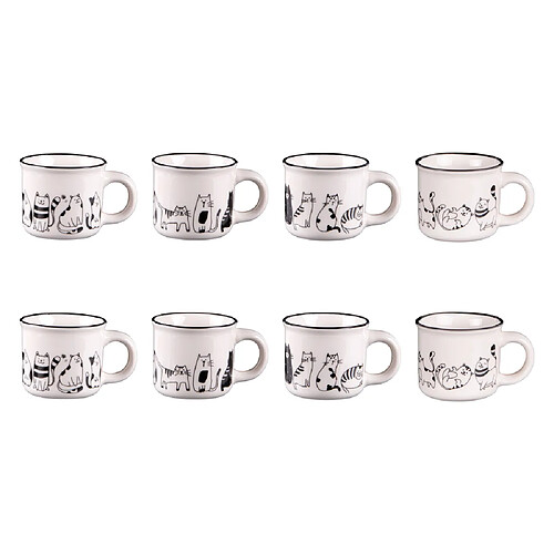 Table Passion Coffret 8 tasses Friends 11 cl