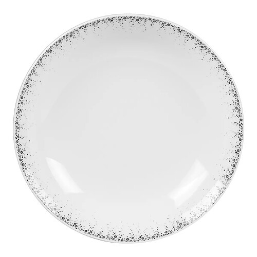 Table Passion Assiette creuse Boréalis gris 20 cm (lot de 6)