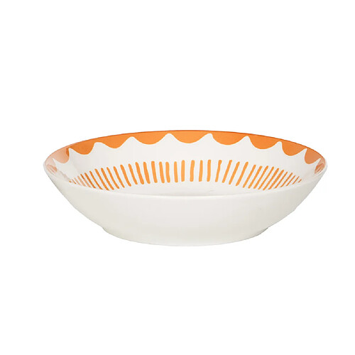 Table Passion Assiette creuse Tamara orange 20 cm (lot de 6)