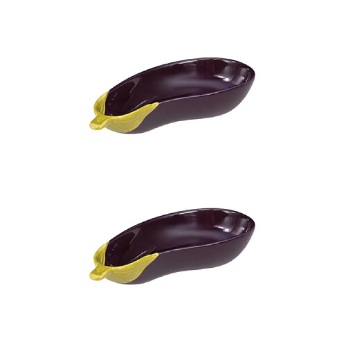 Table Passion Coupelle Aubergine 16x8 cm (lot de 2)