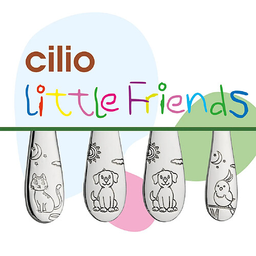 Cilio Couverts enfants Friends 4 pièces