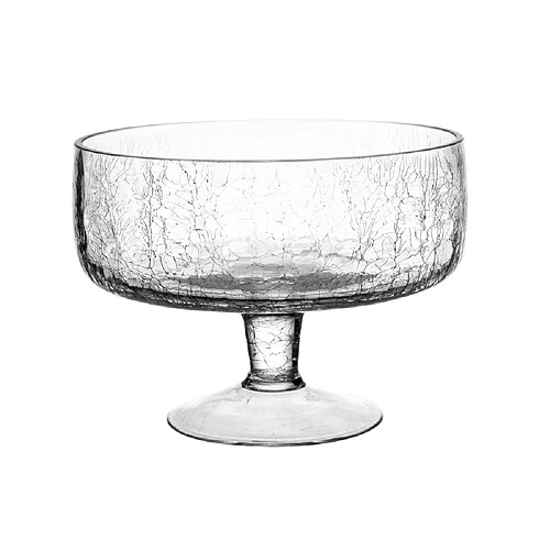 Table Passion Coupe sur pied en verre craquelé Noa diamètre 14.5 cm